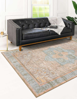 Unique Loom Timeless LEO-RVVL10 Light Brown Area Rug Rectangle Lifestyle Image