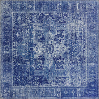 Unique Loom Timeless LEO-RVVL10 Navy Area Rug Square Top-down Image