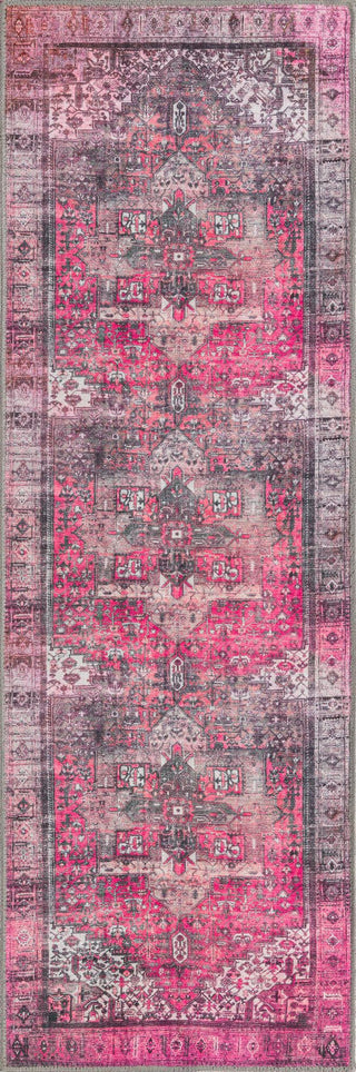 Unique Loom Timeless LEO-RVVL10 Pink Area Rug Runner Lifestyle Image