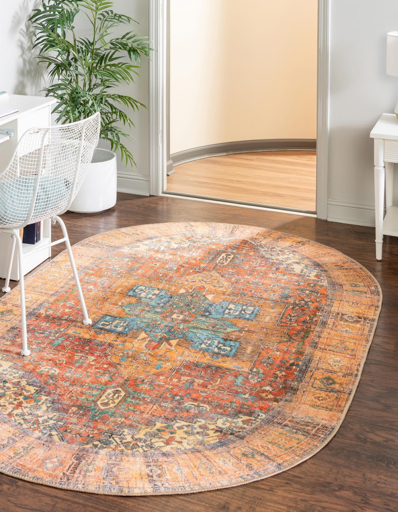 Unique Loom Timeless LEO-RVVL10 Rust Red Area Rug – Incredible Rugs and ...