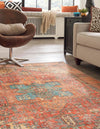 Unique Loom Timeless LEO-RVVL10 Rust Red Area Rug Rectangle Lifestyle Image