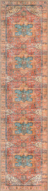 Unique Loom Timeless LEO-RVVL10 Rust Red Area Rug Runner Top-down Image