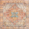 Unique Loom Timeless LEO-RVVL10 Rust Red Area Rug Square Top-down Image