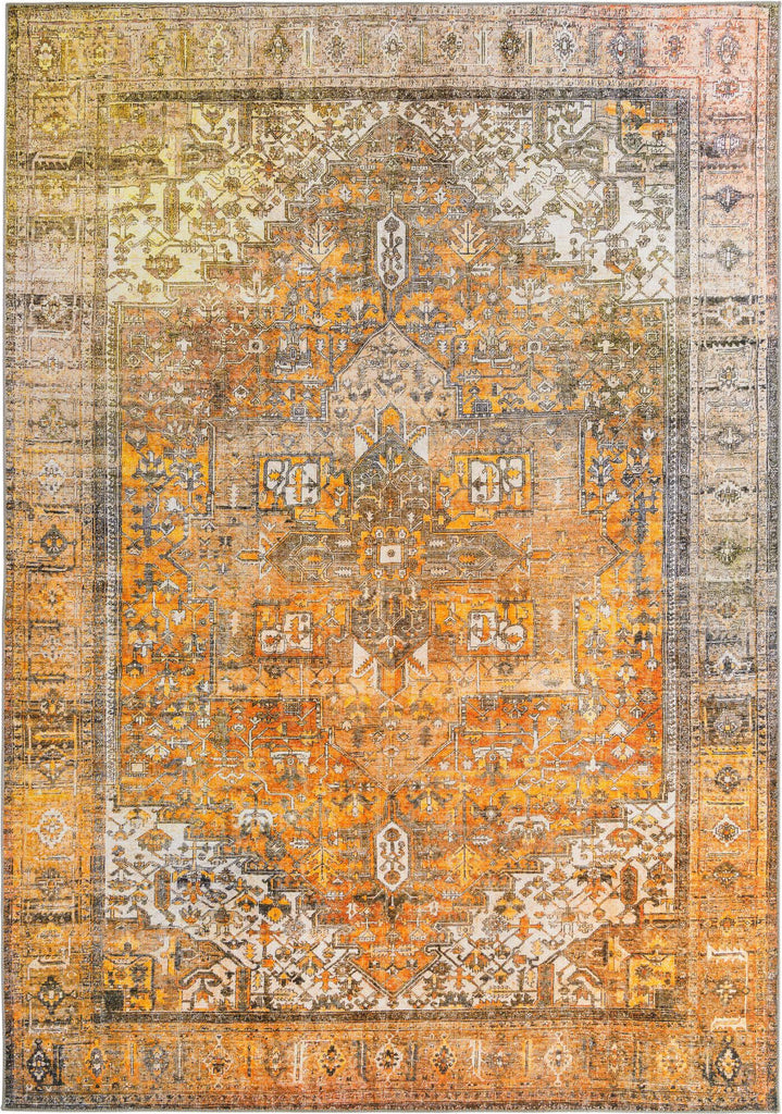 Unique Loom Timeless LEO-RVVL10 Yellow Area Rug main image