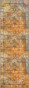 Unique Loom Timeless LEO-RVVL10 Yellow Area Rug Runner Lifestyle Image