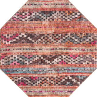 Unique Loom Timeless LEO-RVVL12 Multi Area Rug Octagon Top-down Image