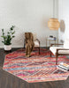 Unique Loom Timeless LEO-RVVL12 Multi Area Rug Octagon Lifestyle Image Feature