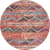 Unique Loom Timeless LEO-RVVL12 Multi Area Rug Round Top-down Image