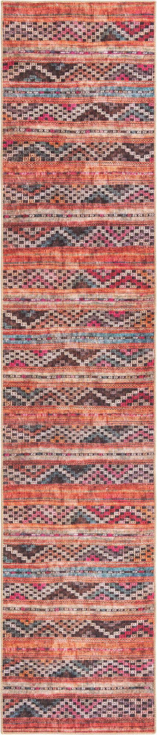 Unique Loom Timeless LEO-RVVL12 Multi Area Rug Runner Top-down Image