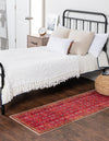 Unique Loom Timeless LEO-RVVL13 Red Area Rug Runner Lifestyle Image