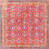 Unique Loom Timeless LEO-RVVL13 Red Area Rug Square Top-down Image
