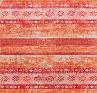 Unique Loom Timeless LEO-RVVL15 Rust Red Area Rug Square Top-down Image