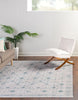 Unique Loom Timeless LEO-RVVL16 Ivory Area Rug Square Lifestyle Image