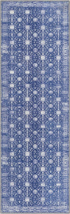 Unique Loom Timeless LEO-RVVL16 Navy Blue Area Rug Runner Top-down Image