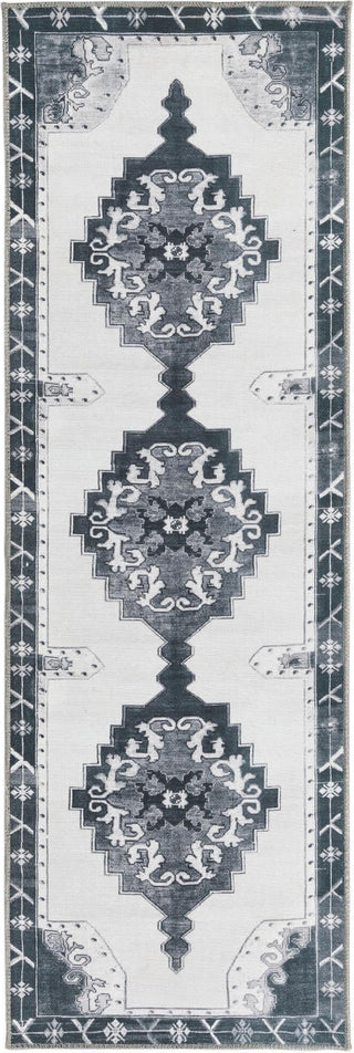 Unique Loom Timeless LEO-RVVL2 Black Area Rug Runner Lifestyle Image