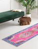 Unique Loom Timeless LEO-RVVL2 Fuchsia Area Rug Runner Lifestyle Image
