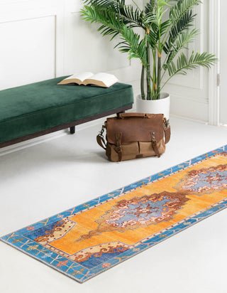 Unique Loom Timeless LEO-RVVL2 Orange Area Rug Runner Lifestyle Image