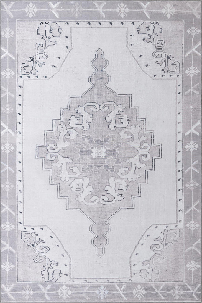 Unique Loom Timeless LEO-RVVL2 White Gray Area Rug main image
