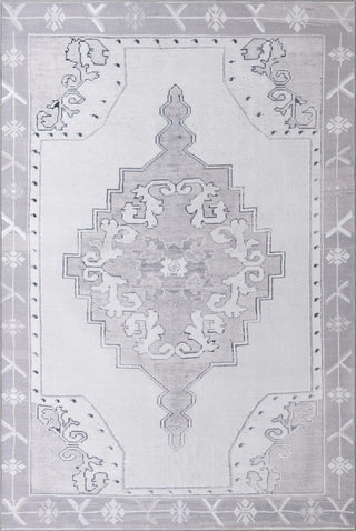 Unique Loom Timeless LEO-RVVL2 White Gray Area Rug main image