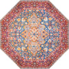Unique Loom Timeless LEO-RVVL3 Navy Blue Area Rug Octagon Top-down Image