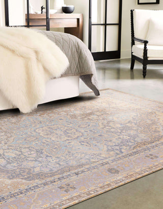 Unique Loom Timeless LEO-RVVL4 Cream Area Rug Rectangle Lifestyle Image