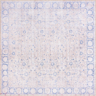 Unique Loom Timeless LEO-RVVL6 Beige Area Rug Square Top-down Image