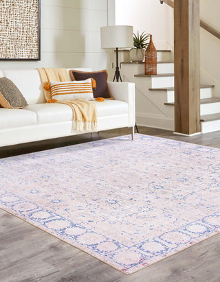 Unique Loom Timeless LEO-RVVL6 Beige Area Rug Square Lifestyle Image