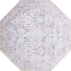 Unique Loom Timeless LEO-RVVL7 Gray Area Rug Octagon Top-down Image