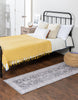 Unique Loom Timeless LEO-RVVL8 Charcoal Area Rug Runner Lifestyle Image