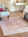 Unique Loom Timeless LEO-RVVL8 Rust Red Area Rug Rectangle Lifestyle Image