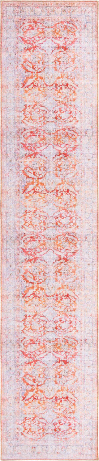 Unique Loom Timeless LEO-RVVL8 Rust Red Area Rug Runner Top-down Image