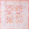 Unique Loom Timeless LEO-RVVL8 Rust Red Area Rug Square Top-down Image