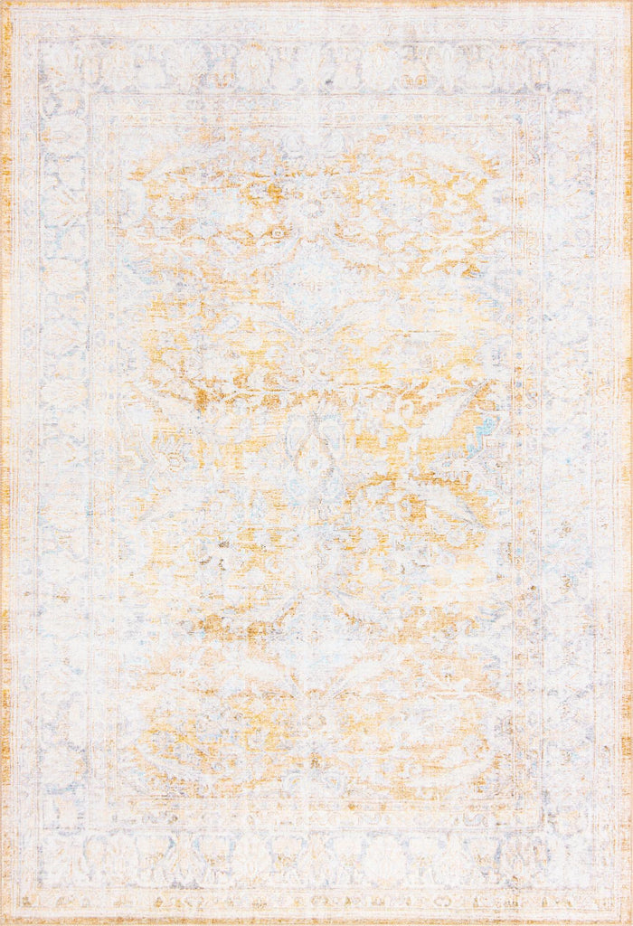 Unique Loom Timeless LEO-RVVL8 Yellow Area Rug main image