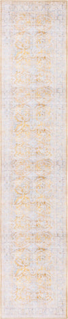Unique Loom Timeless LEO-RVVL8 Yellow Area Rug Runner Top-down Image