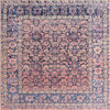 Unique Loom Timeless LEO-RVVL9 Navy Blue Area Rug Square Top-down Image