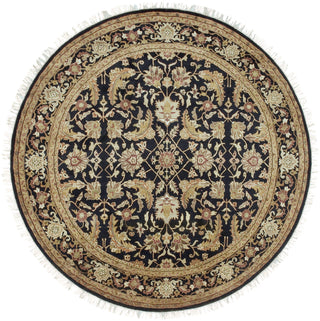 Surya Taj Mahal TJ-44 Black Area Rug 8' Round