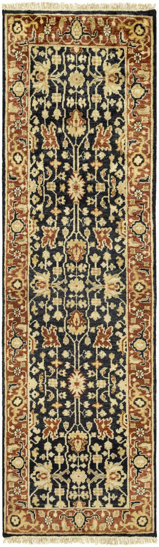 Surya Taj Mahal TJ-6599 Black Area Rug 2'6'' x 8' Runner