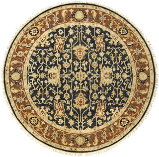 Surya Taj Mahal TJ-6599 Black Area Rug 8' Round