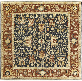 Surya Taj Mahal TJ-6599 Black Area Rug 8' Square