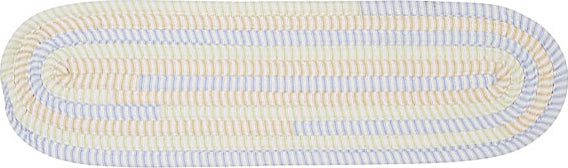 Colonial Mills Ticking Stripe TK58 Oval Starlight Area Rug main image