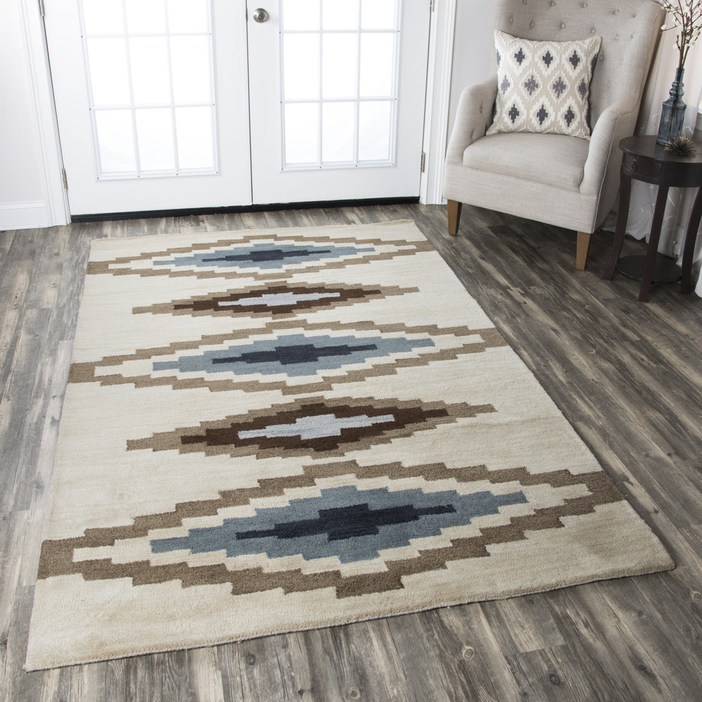 Rizzy Tumble Weed Loft TL9056 Beige Area Rug Room Scene Feature