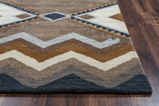 Rizzy Tumble Weed Loft TL9147 Multi Area Rug Edge Shot