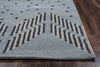 Rizzy Tumble Weed Loft TL9249 Blue/Light Blue Area Rug Edge Shot