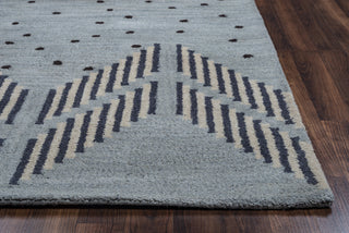 Rizzy Tumble Weed Loft TL9249 Blue/Light Blue Area Rug Edge Shot