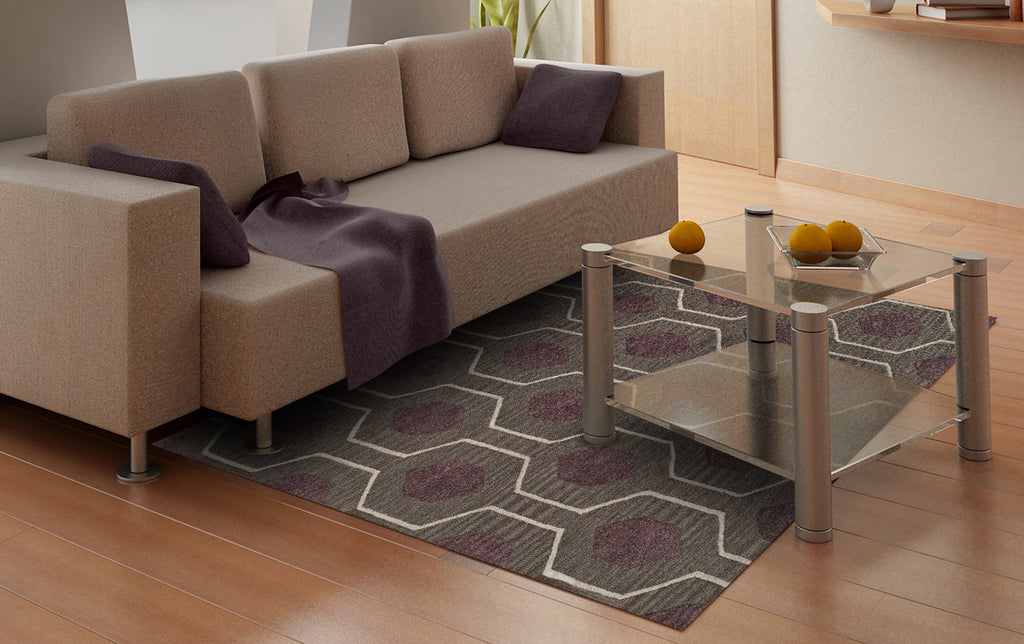 Dalyn Tones TN1 Charcoal Area Rug Lifestyle Image Feature