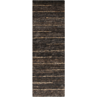 Surya Trinidad TND-1143 Black Area Rug 2'6'' x 8' Runner