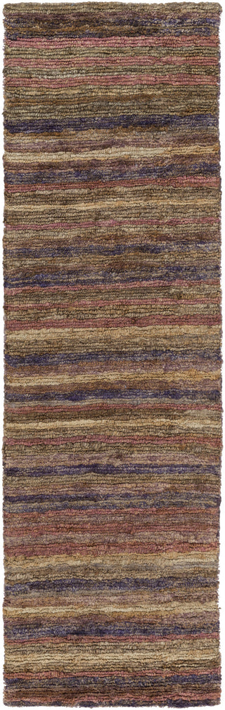 Surya Trinidad TND-1156 Eggplant Area Rug 2'6'' x 8' Runner