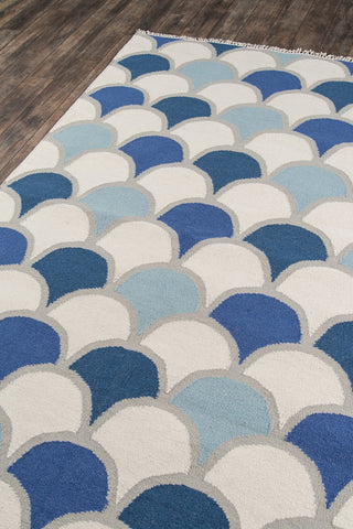 Momeni Topanga TOP-2 Blue Area Rug by Novogratz Corner Image Feature