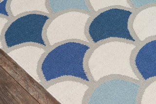 Momeni Topanga TOP-2 Blue Area Rug by Novogratz Close up