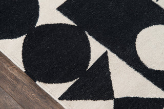 Momeni Topanga TOP-3 Black Area Rug by Novogratz Close up